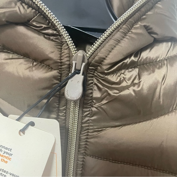 Save The Duck Alexis Water-Resistant Hooded Puffer Jacket In Coffee Brown - NWT - Picture 4 of 16